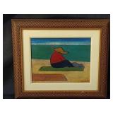 Figurative impressionist painting signed Pancetti