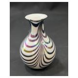 Golden Crown iridescent bud vase