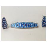 Mid-century Norwegian sterling & enamel