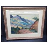 Signed Watercolor painting on paper