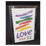 Sister Corita  "Love  Stamp " pop art lithograph