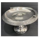 vintage  silver plate roger & son. pedestal