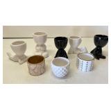 Box of miniature ceramic figural planters