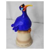 Todd Warner sculpture bird bell hand signed