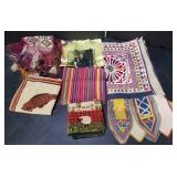 Group of textiles box lot