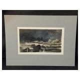 Signed acrylic painting on board