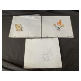 Western Airlines original vintage animation cels