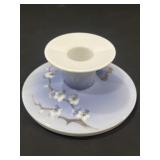 Copenhagen porcelain candlestick holder