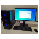 Gaming computer system with 24" monitor. AMD