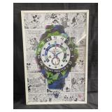 Mickey Mouse Comic and Rolex Pop Art Painting