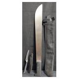 Machete, & Zyliss Control German steel knife