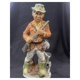 Vintage ceramic wine decanter