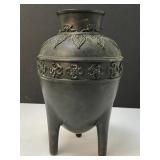 Antique Asian tri-leg urn