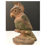 Cast iron cockatoo doorstop, ca. 1930