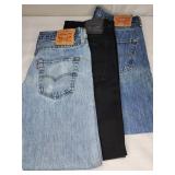 Three Levi 501 and 511 W33 L34 - 32-30 - 32-29
