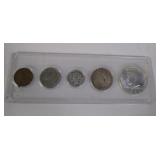 US Coin type set 1cent-50cent