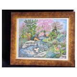 1995 Nachson - Israeli artist - nature scene -