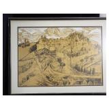 Vintage mixed media - Jerusalem - Old City -