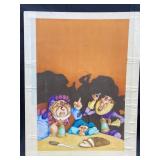 Unframed signed lithograph