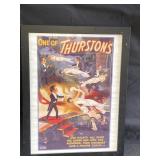 Framed lithograph poster