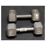 Dumbbells, one 10 lb. & one 20 lb.