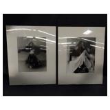 Pair of pencil signed photo prints in bundle