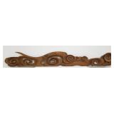 Carved wood wall decoration