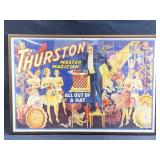 Framed lithograph poster