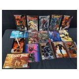Group of comic books, X Men, daredevil, etc. box