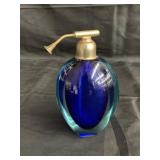 Vintage Murano glass perfume bottle 5 1/2"h. (cab)