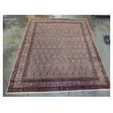 Antique signed handmade area rug