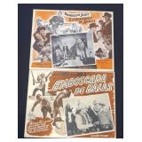 Vintage pair of Mexican lobby cards