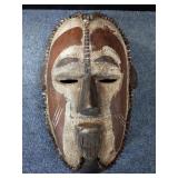 African carved wood mask