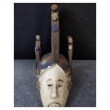 African carved wood mask