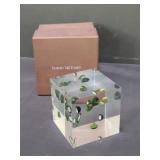 Kimberly McDonald floating geode lucite paper