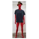 Fiberglass mannequin with Barabas V-neck shirt &