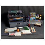 Art bin with supplies