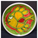 Desimone ceramic plate with fish