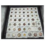 Collection of 49 vintage and antique coins in