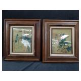 Pair of signed Asian painting, in bundle