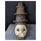 African carved wood mask