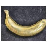4lbs solid brass banana paperweight 7"
