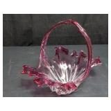 Murano style hand blown decor dish, 12 1/4" l. x