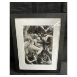 Black and White Photograph of Couple Kissing