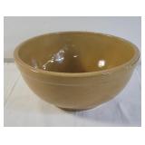 Vintage large pottery mixing bowl 7" x 15"