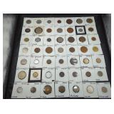 Collection of 49 vintage and antique coins in