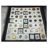 Collection of 49 vintage and antique coins in