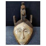 African carved wood mask