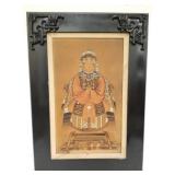 Vintage Aisian painting on board