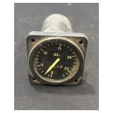Oil pressure indicator aircraft gage